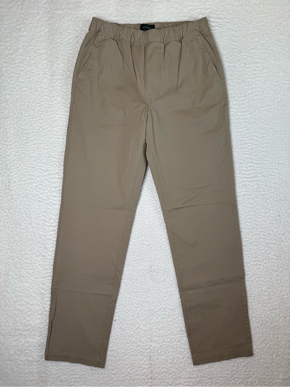 J. Crew Drawstring Pant in Stretch Cotton Blend Pants Khaki Men's Small CK691 - Picture 2 of 12